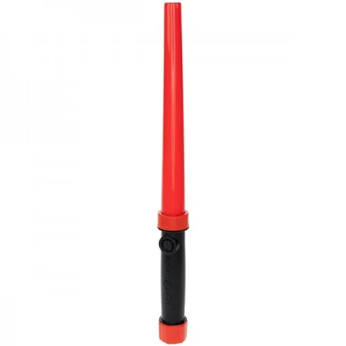 Nightstick Traffic Wand Red Lens Black Handle 3 AAA 2-Pack - Nightstick