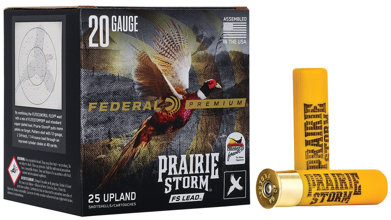 Federal Premium Prairie Storm 20 Gauge 2.75" 1oz #6 Shot PFX258FS6 - Federal Premium Ammunition - 20 GAUGE
