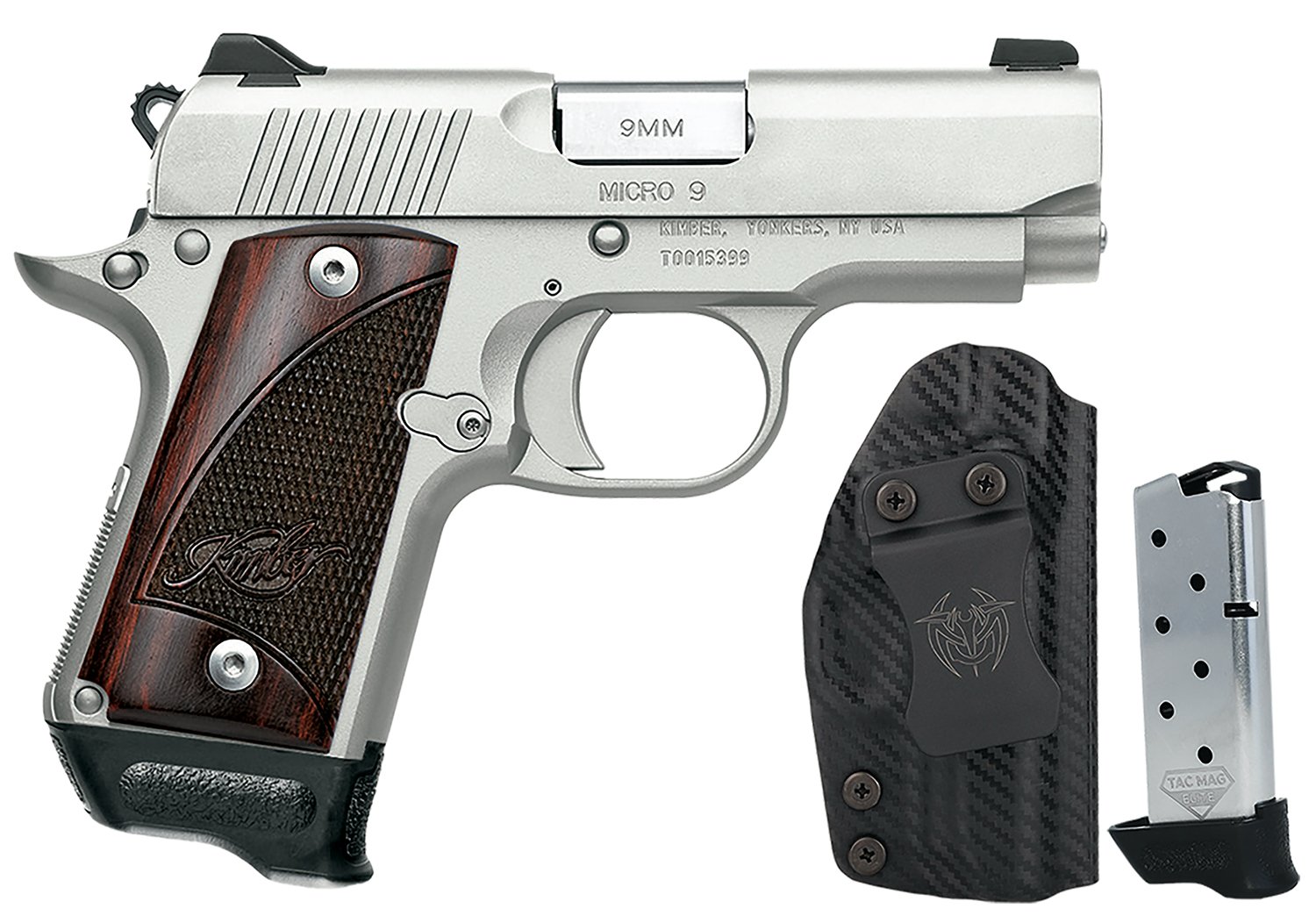 Kimber Micro 9 RTC Bundle 9mm 3.15 Stainless w/UM Tac Holster & 2 Tac Mags - Kimber Manufacturing, Inc. - 9mm