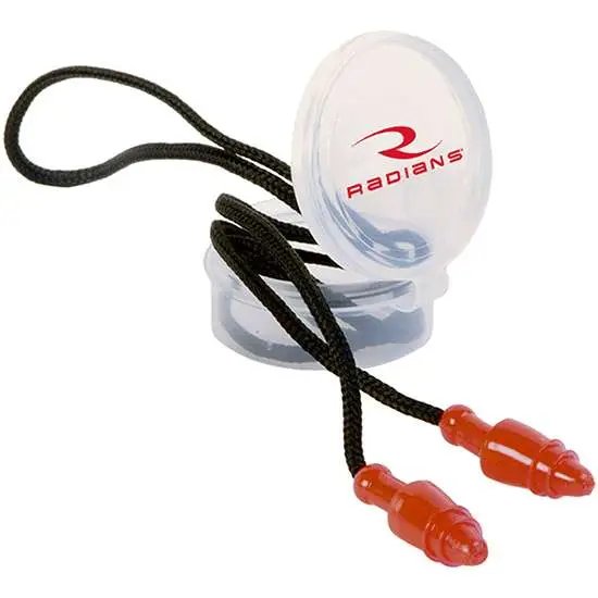 Buy Radians JP3150HC SnugPlugs 28 dB Behind Neck Red/Black Reusable Earplugs online