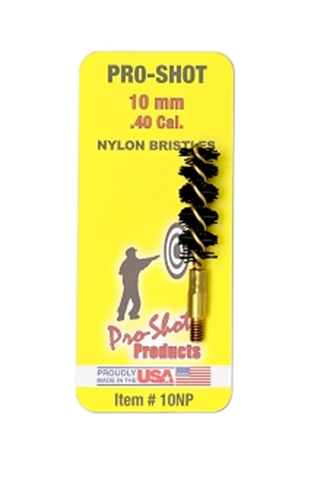 Buy Pro-Shot Nylon Pistol Bore Brush with Brass Core .40 cal/10mm online