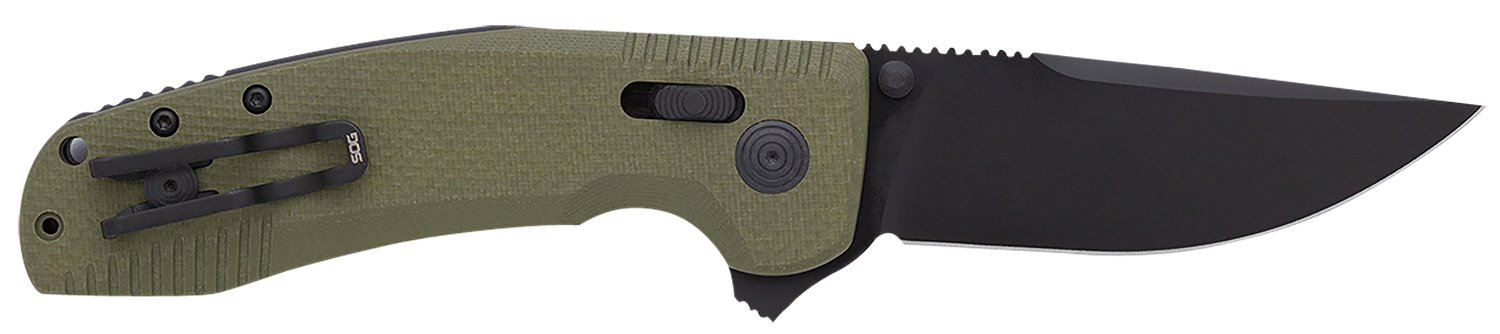 SOG SOG-TAC XR 3.39 In D2 Steel Blade OD Green G10 Handle - SOG