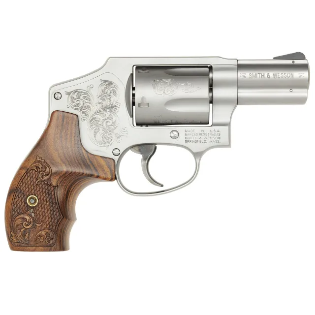 Buy Smith & Wesson Model 640 357 Magnum 2 1/8 in Engraved Silver Wood Grip online
