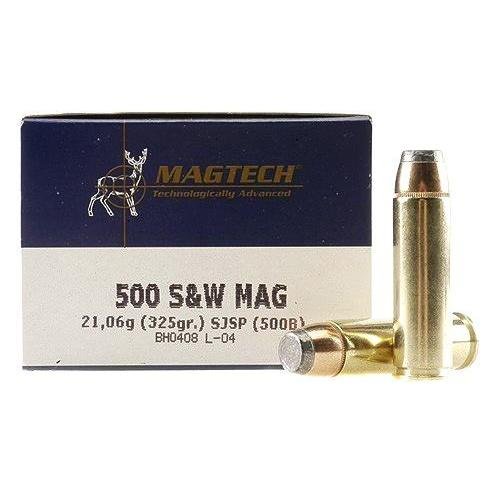 Buy MagTech Sport Shooting Ammunition 500S&W 325Gr Semi JSPoint 20 500 (500B) online