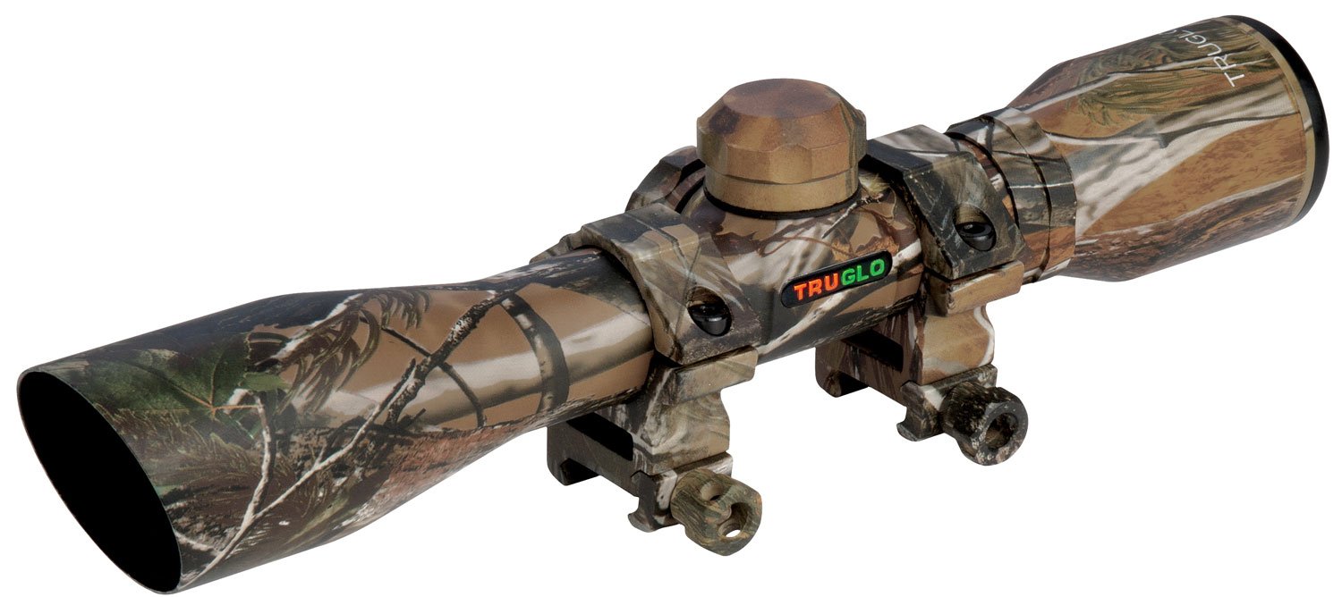 TruGlo TG8504CD Compact Realtree APG 4x 32mm 1” Tube Diamond Reticle... - TRU Ball - 32MM