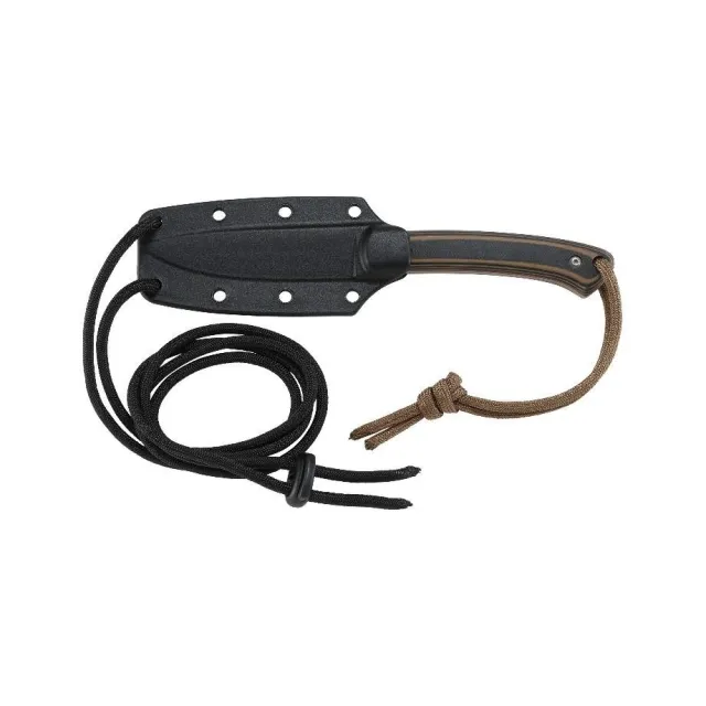 CRKT Biwa 3.02" Brown/Black G10 Fixed Blade Knife - Columbia River Knife & Tool