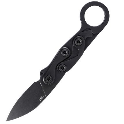 CRKT 4050K Provoke EDC 2.47" Folding Black Oxide Plain Satin D2 Stee... - Columbia River Knife & Tool