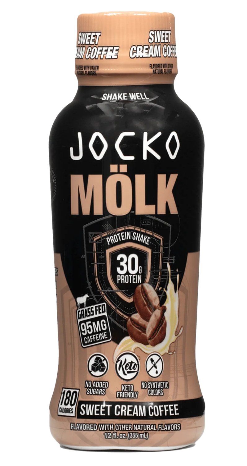 Jocko Fuel 29126 Sweet Cream Coffee Protein Shake 12oz 12Pack - JOCKO
