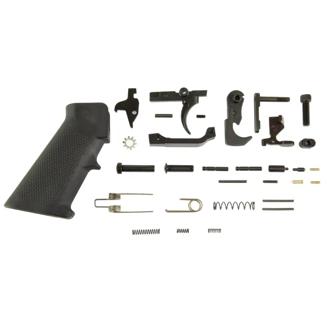 KAK Industry 506-1015-007 AR-15 Lower Parts Kit Complete Black - KAK Industry