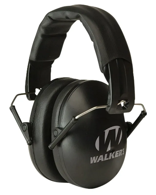Walker's GWP-YWFM2 Youth/Women Black Folding Muff 23 dB Hearing Protection - Walker's
