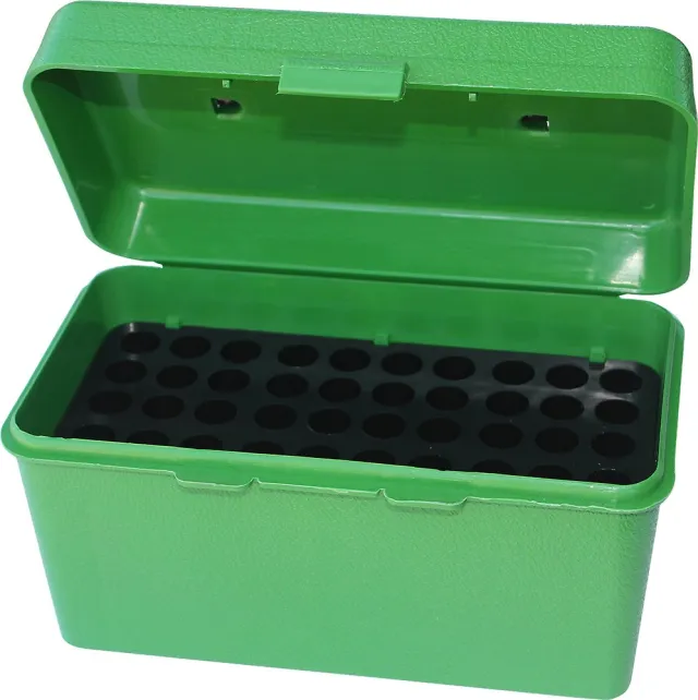 MTM Case-Gard H50RM10 Ammo Box 50rd Green Polypropylene Multi Caliber - MTM Case-Gard - 308 Winchester