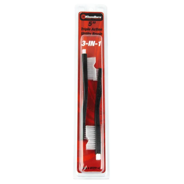 KleenBore UT221C Triple Action Utility Brush 5" Nylon 2 Pack - Kleen Bore - 5"