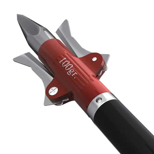 Rexpid II Broadheads 100gr 3pk Mechanical 1.5" Cut No O-Rings Needed - Rexpid