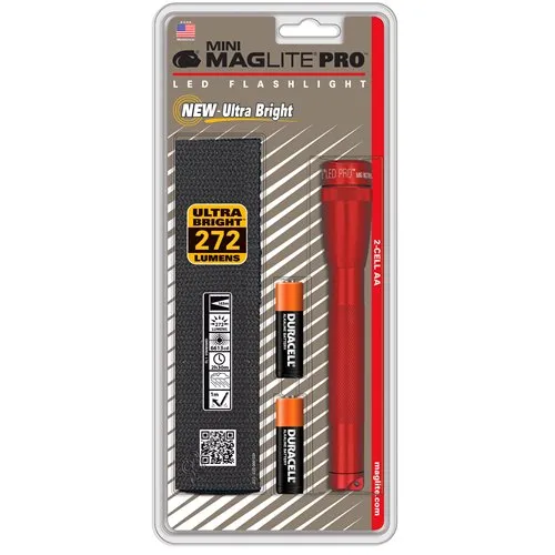 SP2P Mini Maglite Pro 2 AA-Cell LED Flashlight w/ Holster - Maglite
