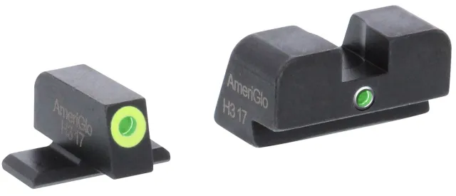 AmeriGlo SG301 i-Dot Sight Set SIG Sauer Green Tritium LumiGreen Front - AMER