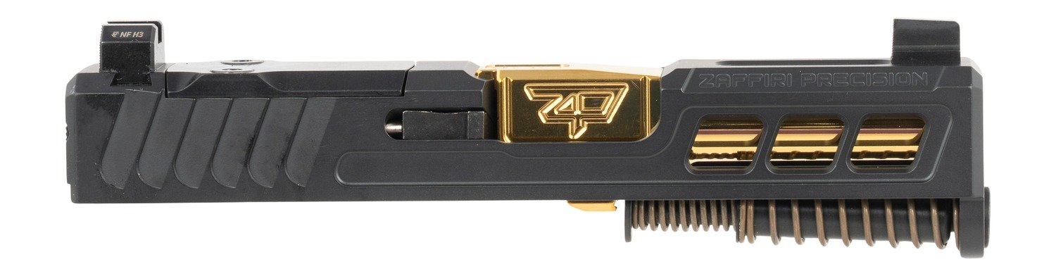 Zaffiri G43 Slide Optics Ready Black Gold Finish - ZAFFIRI