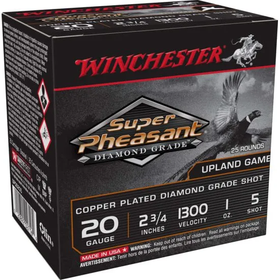 Winchester Super Pheasant Diamond Grade 20 GA 2.75 In 1 oz 5 Shot - Winchester - 20 GAUGE