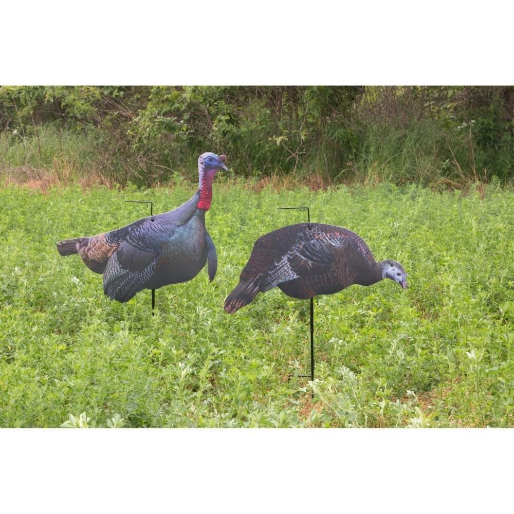 Higdon Outdoors 63029 Flex Turkey Decoy Combo Tom & Hen 26.5 In - Higdon Outdoors