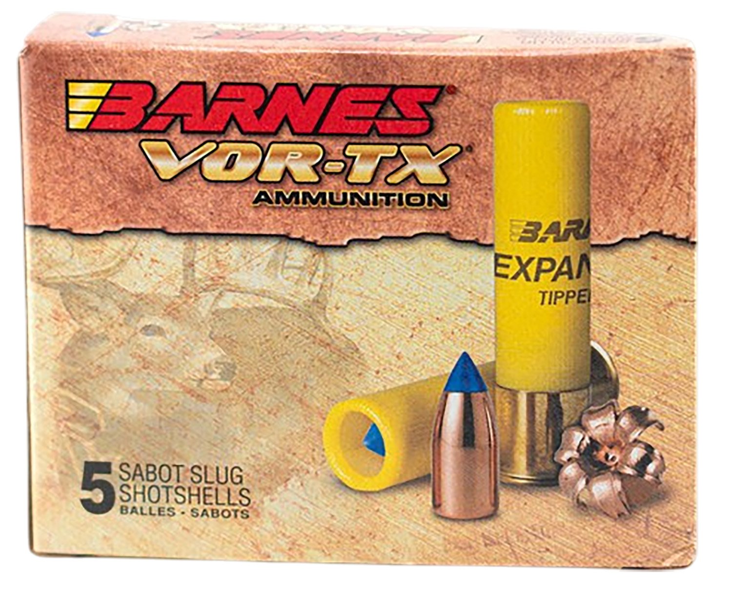 Barnes Bullets VOR-TX 20 Gauge 2.75 In 250 Grain Slug 5 Rounds - Barnes Bullets - 20 GAUGE