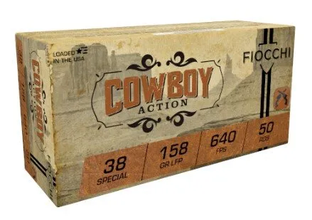 Buy Fiocchi 38CA Cowboy Action Pistol 38SPL 158GR LRNFP 640FPS online