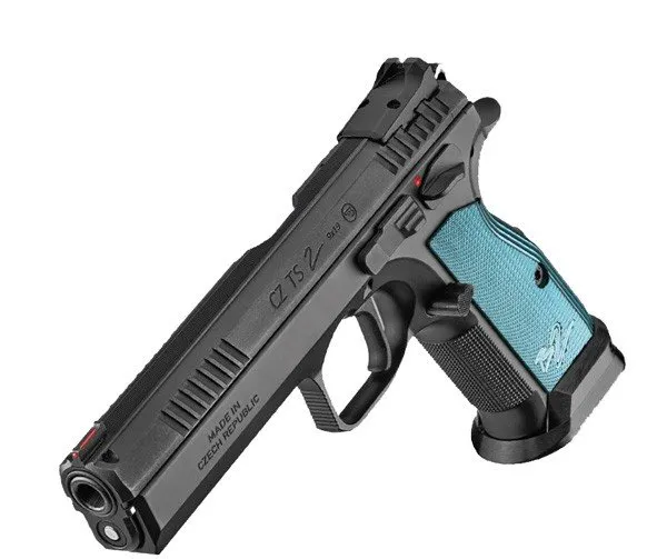 CZ-USA 91220 TS 2 9mm Luger 20+1 5.28" Blued Steel Barrel Black... - CZ-USA - 9mm