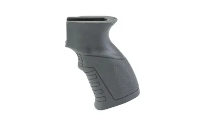 XTS AK Rubberized Pistol Grip Fits AK Pattern Rifles Finger Grooves Black