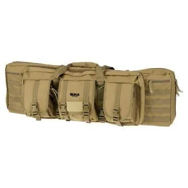 Rukx Gear ATICT36DGT Tactical 36" Double Gun Case Tan 600D Polyester - American Tactical Imports