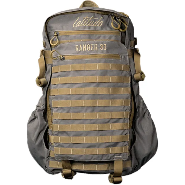 Latitude Outdoors Ranger 33 Backpack Gray 33L BP-RGR33-GRY - Latitude Outdoors