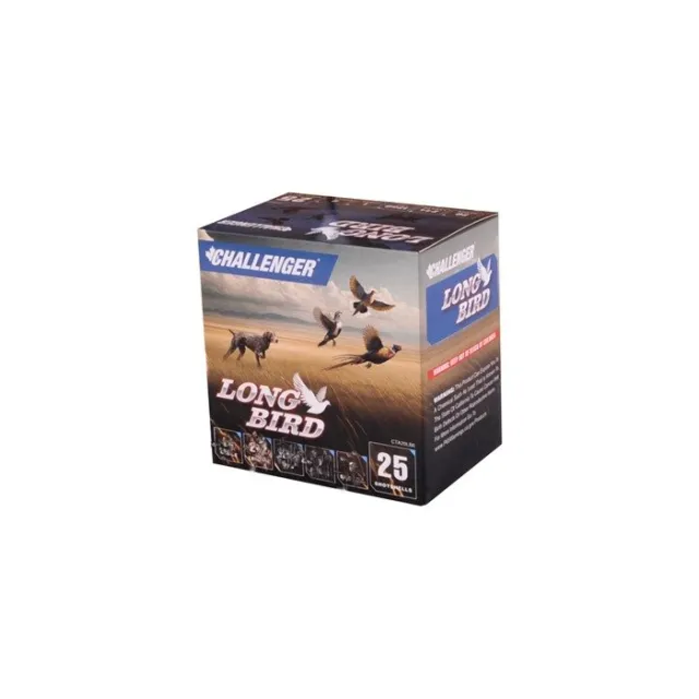 CHALLENGER AMMO LONG BIRD 12 GAUGE 2-3/4" 1-1/8OZ #6 SHOT 250/CASE