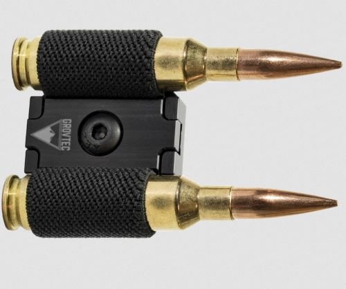 Buy Grovtec AC341 R2S2 M-LOK 2-Round Spare Ammo Holder Black Aluminum online