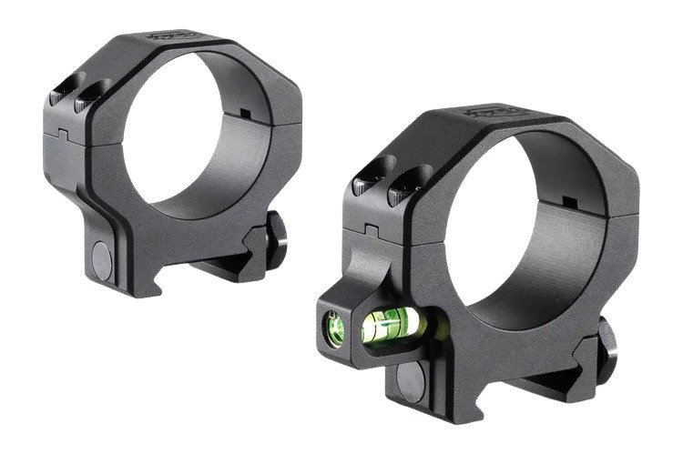 RPM Precision 30mm Medium (1.00'') Scope Rings with Co-Linear Bubble Level - Ruff's Precision Manufacturing (RPM Mounts)