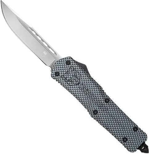 CobraTec Knives FS3 OTF Carbon Fiber 3 In D2 Drop Point SCFFS3DNS - CobraTec Knives