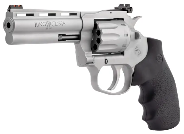 Buy Colt ZKCOBRA22SM4RFO King Cobra 22LR 4.25" Matte SS Hogue 10RD Blem online