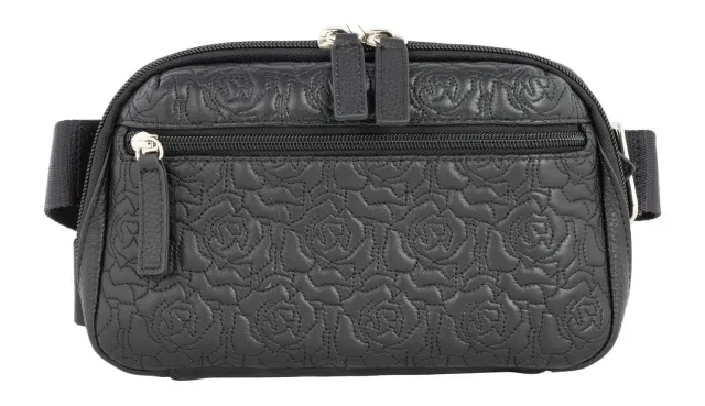 Buy GTM GTM-117/RSE Black Zippered Waistpack Crossbody Lambskin online