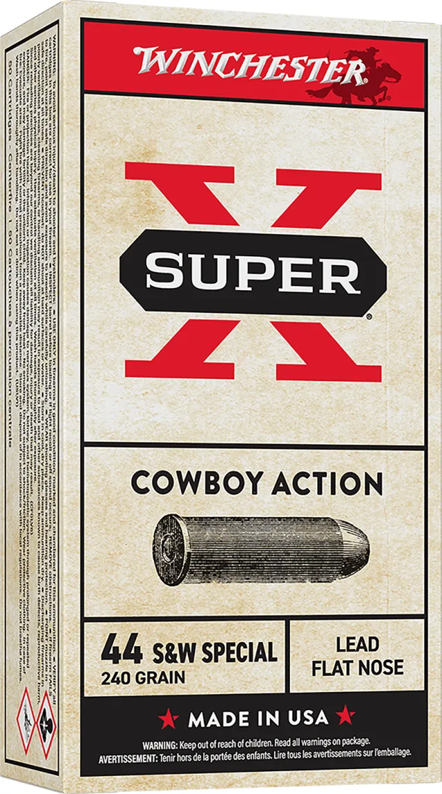 Winchester Ammo USA44CB Super X Cowboy Action 44S&WSpl 240gr Lead Flat... - Winchester - 44 S&W Spl