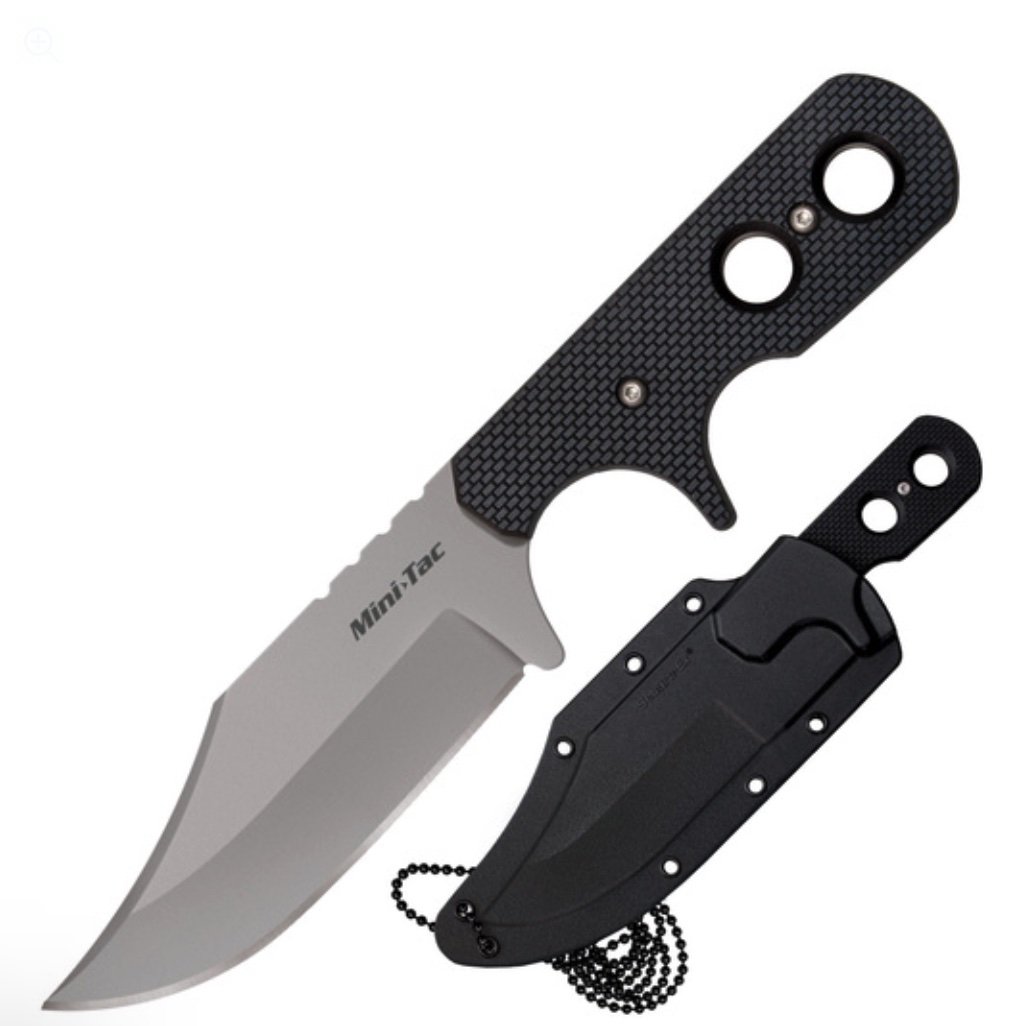 Cold Steel Mini Tac Bowie CS-49HCF 246 3.63 In Griv-Ex Handle - Cold Steel