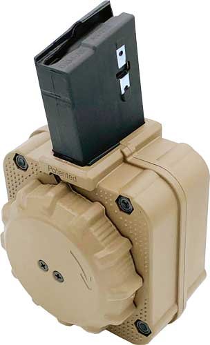 Buy ProMag DRMA8FDE 5.56mm 65 Round Drum Magazine Polymer FDE Made in USA online