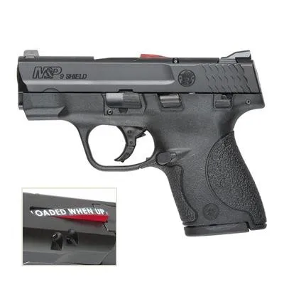 Smith & Wesson 187021 M&P Shield 9mm Luger Caliber 3.10" Barrel 7+1 or 8+1 Capacity Black Finish Frame Serrated Armornite Stainless Steel Slide Polymer Grip - Smith & Wesson - 9mm