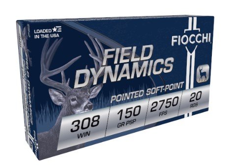 Buy Fiocchi 308B Field Dynamics 308Win 150gr Pointed Soft Point 20 Per... online