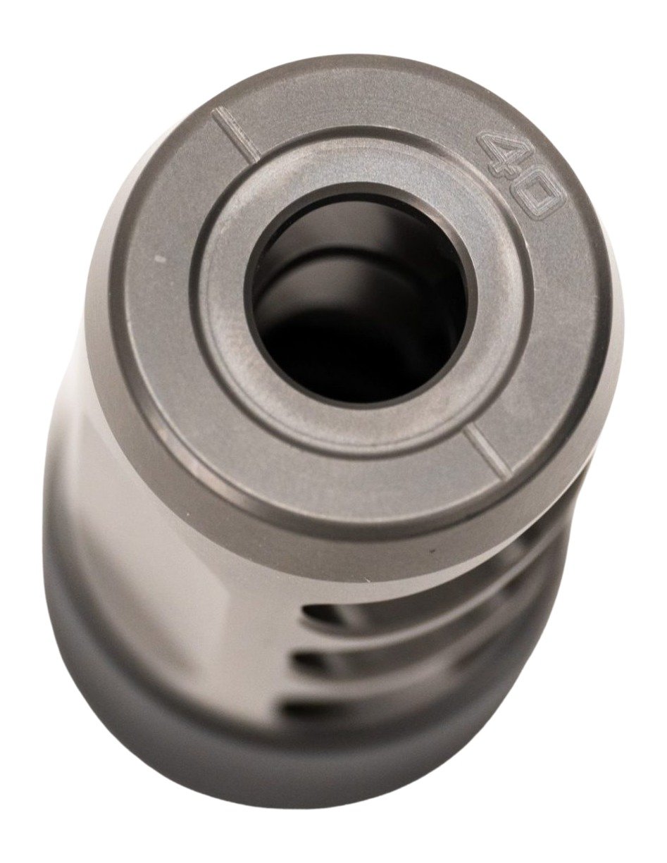 Area419 Hellfire Titanium Self-Timing Muzzle Brake .40 and Under 5/8x24 - Area 419 - 40 CALIBER