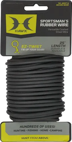 Hawk Treestands Sportsmans Rubber Wire 25' Durable Coated - Hawk Treestands