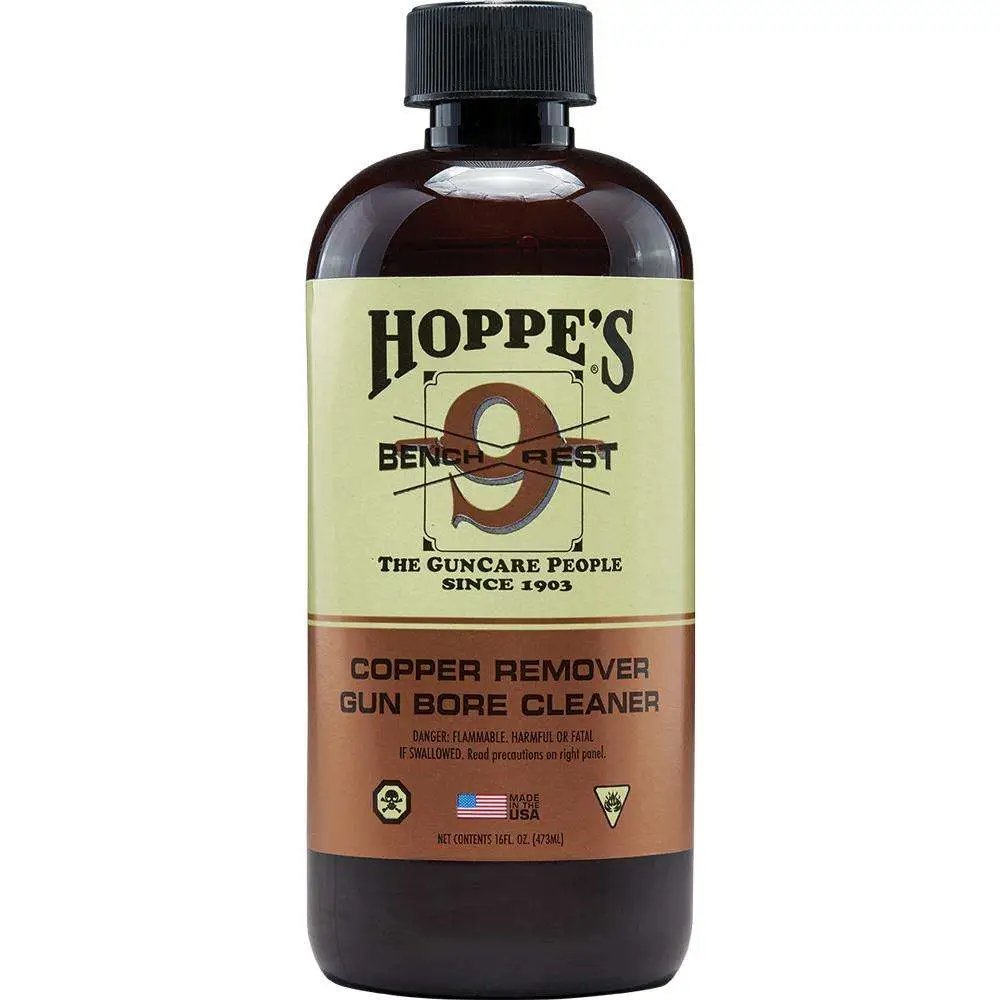 Hoppes Bench Rest 9 Copper Gun Solvent Pint 16 Oz Bottle Md: BR916 - Hoppe's