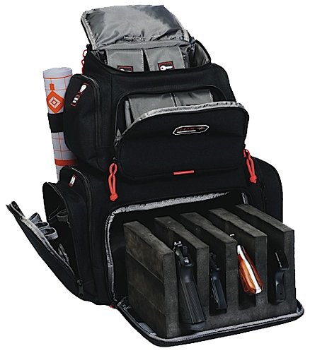 G Outdoors GPS-1711BP Handgunner Backpack 4 Gun Cradle Black - GSM Outdoors