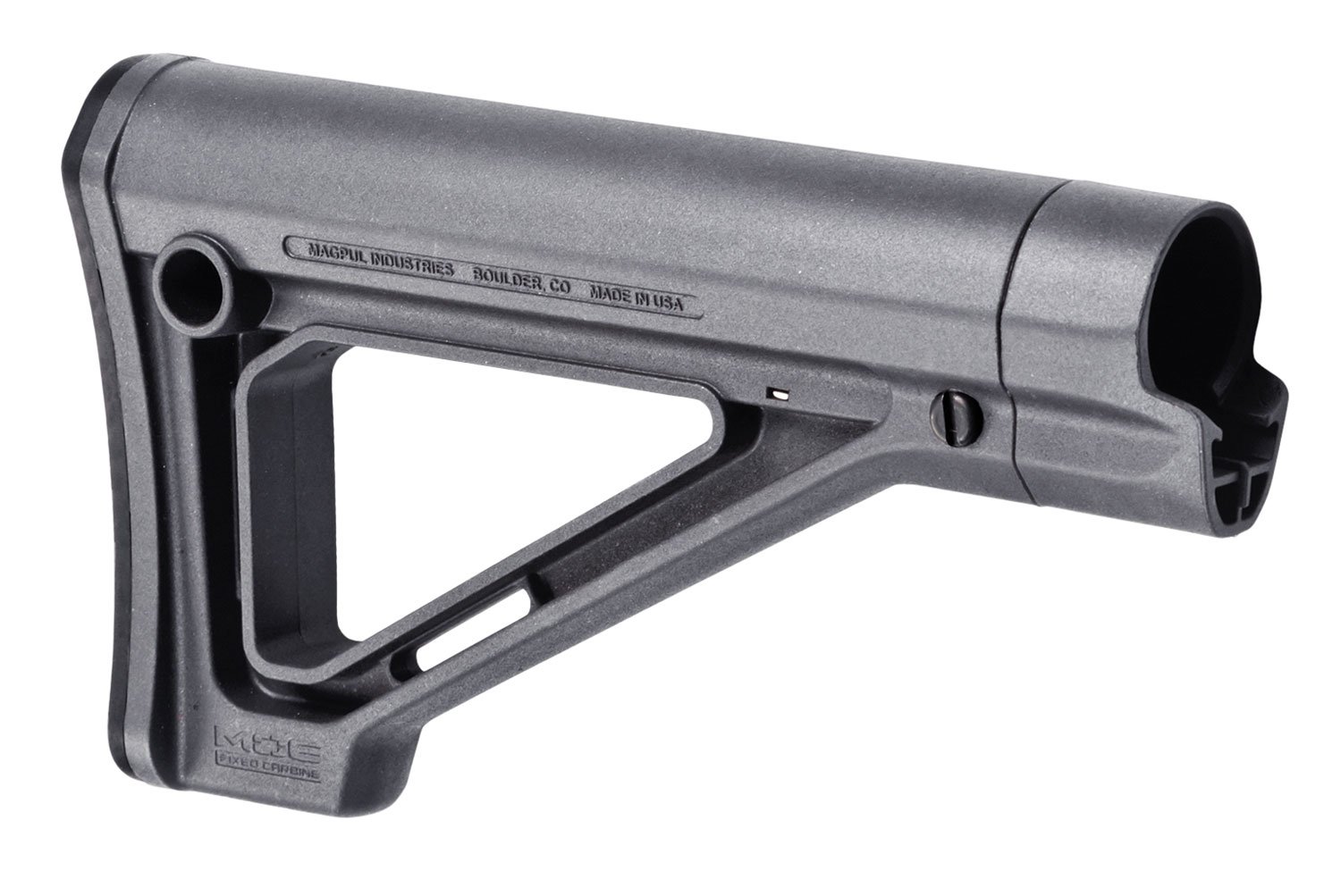 Magpul Industries MOE Fixed Carbine Stock Stealth Gray MAG480-GRY - Magpul Industries