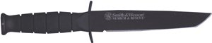 S&W Knife Ops Survival Tanto 6" Fixed Blade Blackened