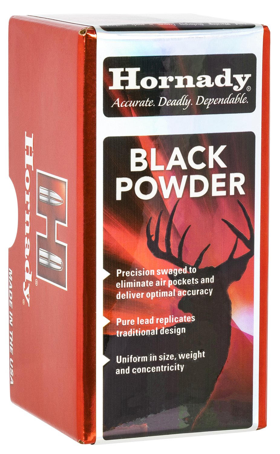 Hornady 6090 Lead Balls Black Powder 50 Cal Round Balls 100 - Uniform Size & Weight, Consistent Performance - Hornady - 50