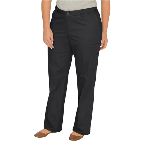Dickies Women's Relaxed Fit Straight Leg Cargo Pants 18W Black - Dickies