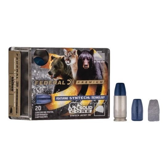 Federal P357SHC1 Premium 357 Magnum 180gr Solid Core Syntech 20/Box - Federal Premium Ammunition - 357 Mag