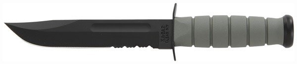Buy KA-BAR 5012 Fighting/Utility Knife 7" Serrated with Plastic Sheath online
