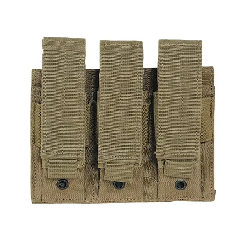 Voodoo Tactical 20-7976007000 Triple Pistol Magazine Pouch Coyote